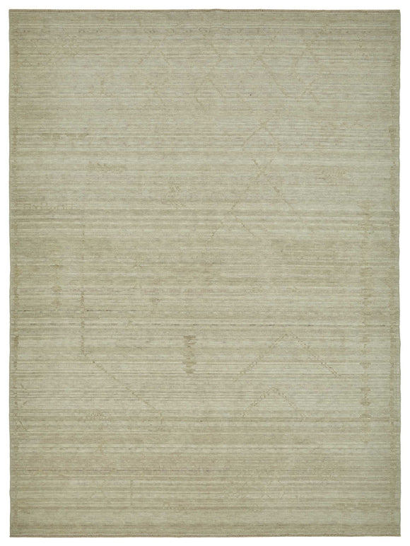 7x10 Beige Oriental Oushak Rug - 47702