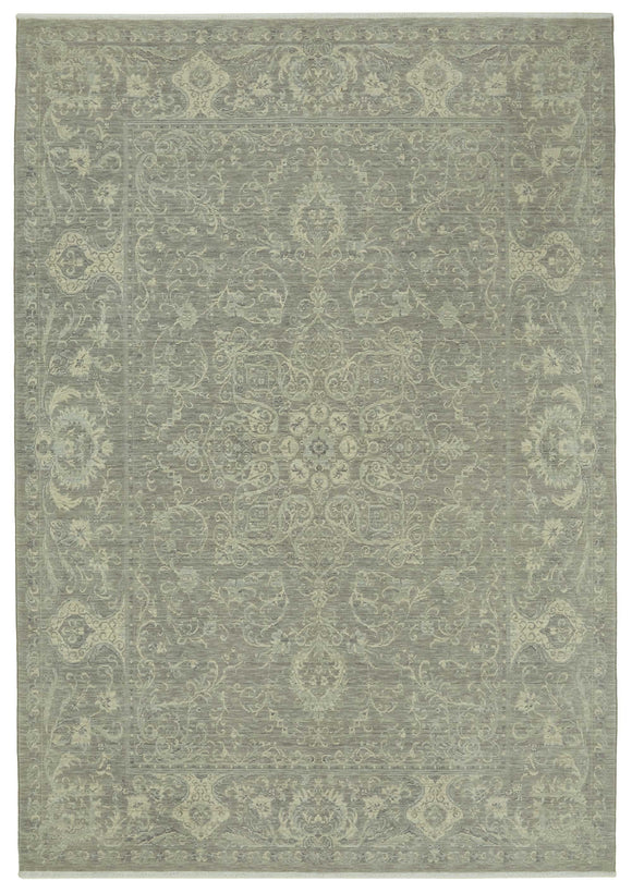 7x10 Grey Oriental Oushak Rug - 47708