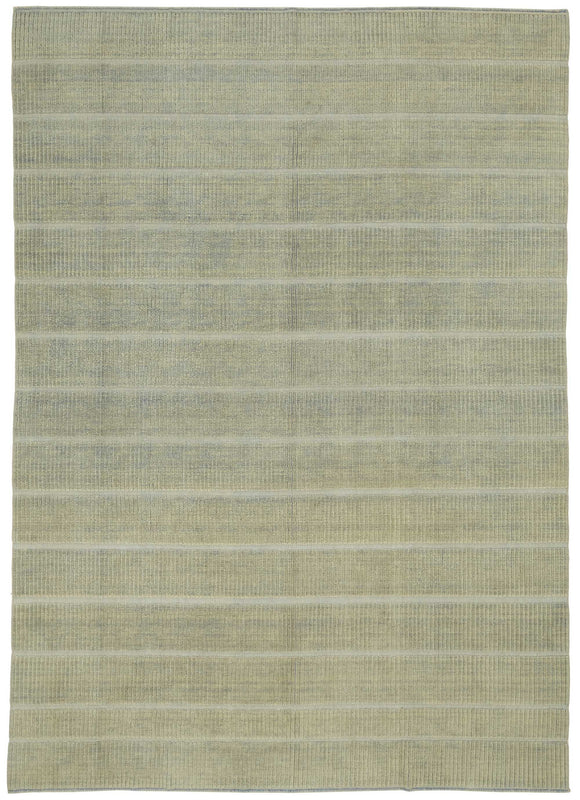 7x10 Green Oriental Oushak Rug - 47717