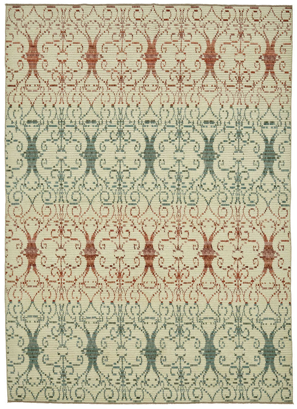 8x11 Beige Oriental Oushak Rug - 47721