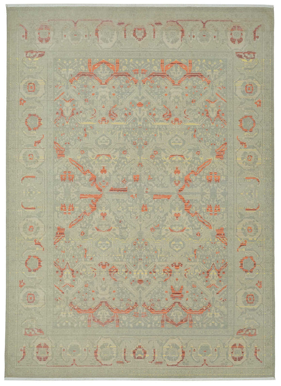 8x11 Beige Oriental Oushak Rug - 47727