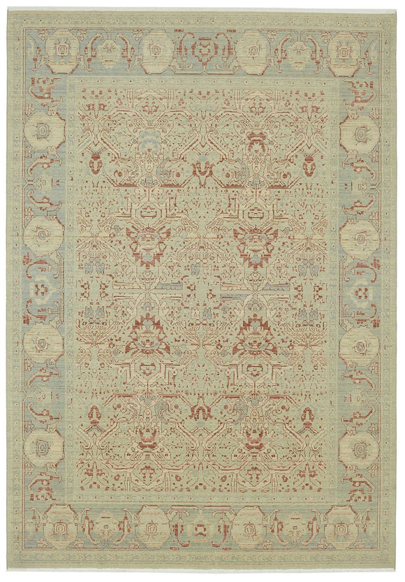 8x11 Beige Oriental Oushak Rug - 47728