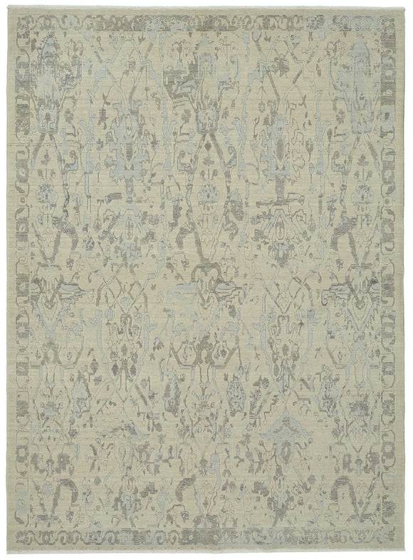 7x10 Beige Oriental Oushak Rug - 47733