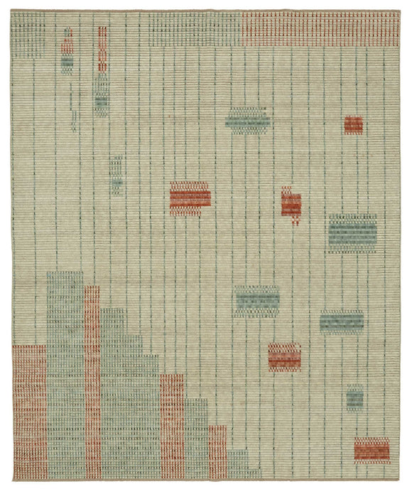 8x10 Beige Oriental Oushak Rug - 47741