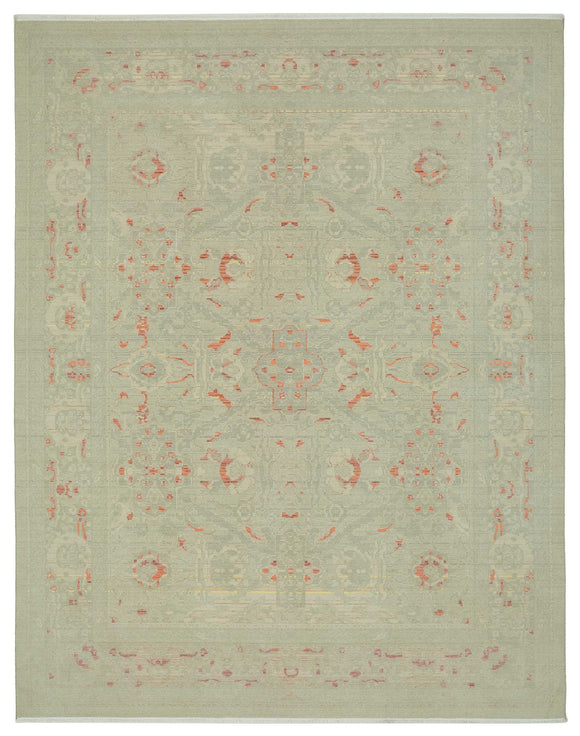 9x11 Beige Oriental Oushak Rug - 47755