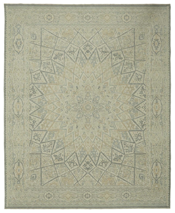 10x12 Grey Oriental Oushak Rug - 47757