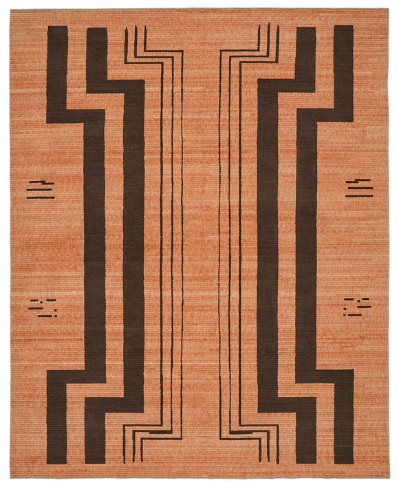 10x12 Orange Oriental Oushak Rug - 47760