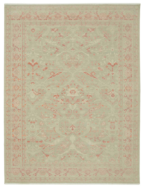 9x12 Beige Oriental Oushak Rug - 47766