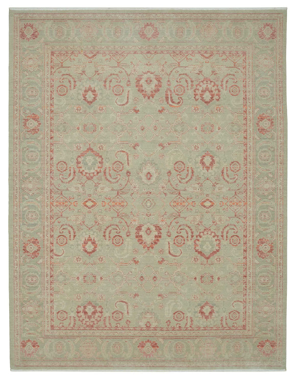 9x12 Beige Oriental Oushak Rug - 47771