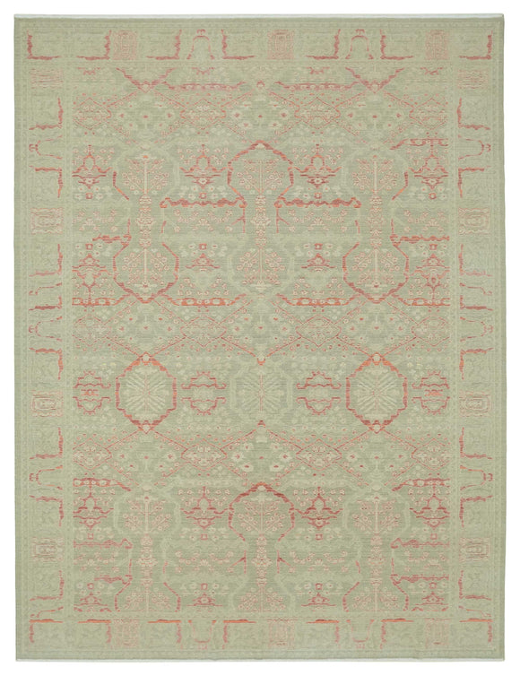 9x12 Beige Oriental Oushak Rug - 47773