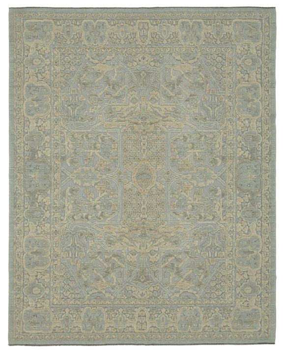 9x11 Grey Oriental Oushak Rug - 47787