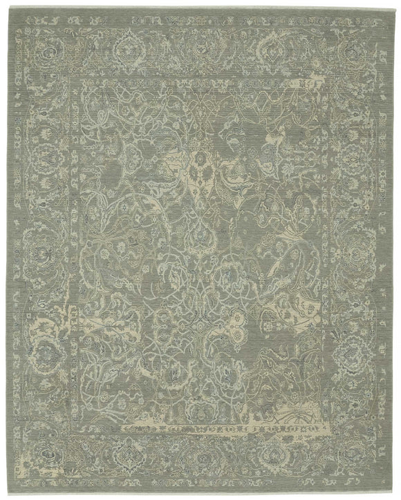 9x12 Grey Oriental Oushak Rug - 47800