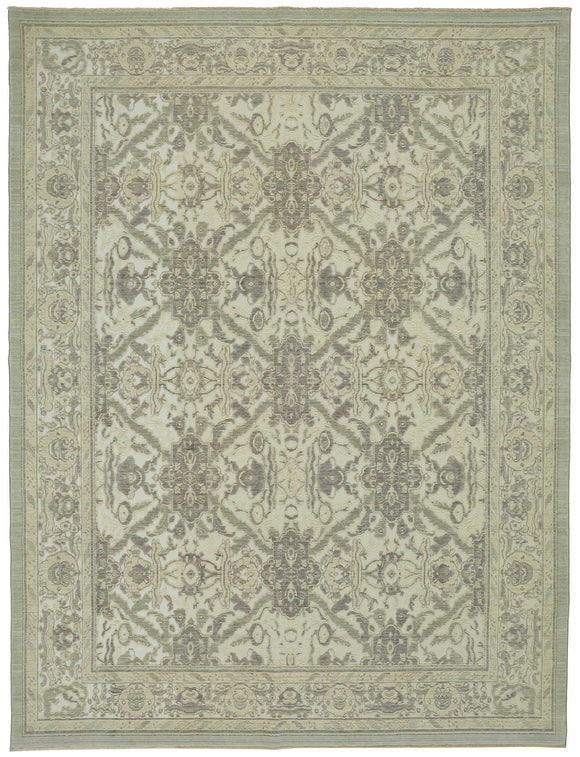 9x12 Grey Oriental Oushak Rug - 47807
