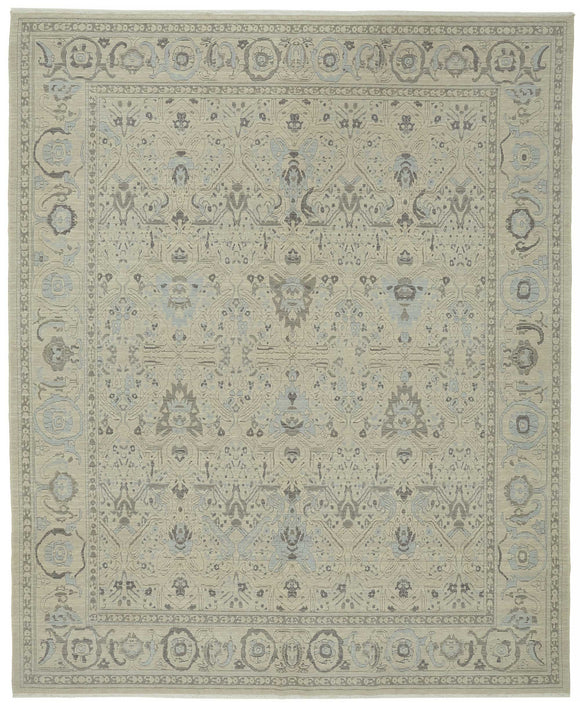 9x11 Beige Oriental Oushak Rug - 47808