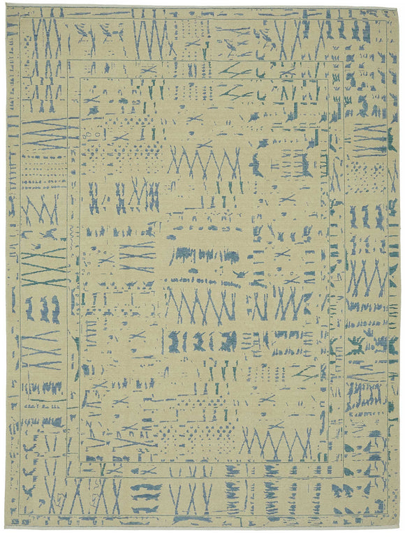 9x12 Beige Oriental Oushak Rug - 47810