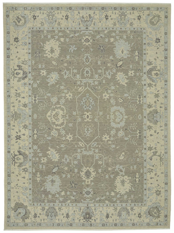 8x11 Grey Oriental Oushak Rug - 47811