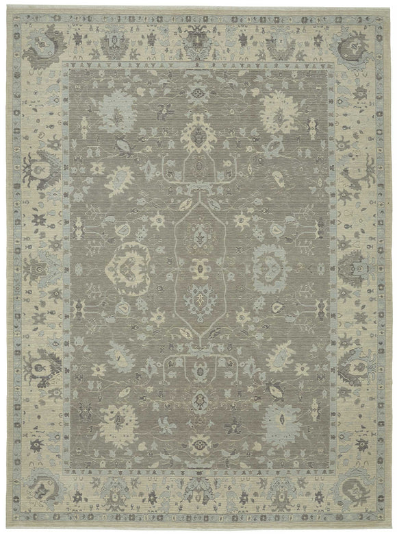 8x11 Grey Oriental Oushak Rug - 47815