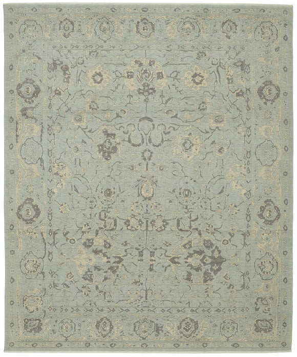 10x12 Blue Oriental Oushak Rug - 47820