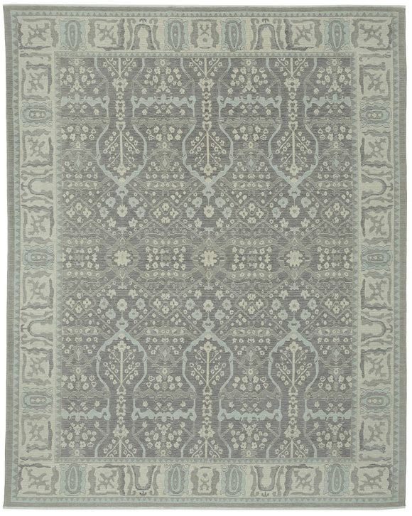 10x12 Grey Oriental Oushak Rug - 47822