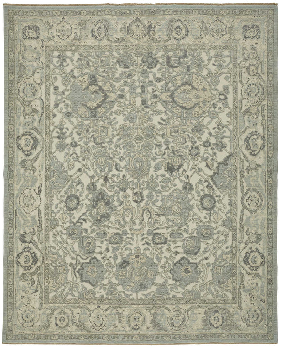 10x12 Grey Oriental Oushak Rug - 47825
