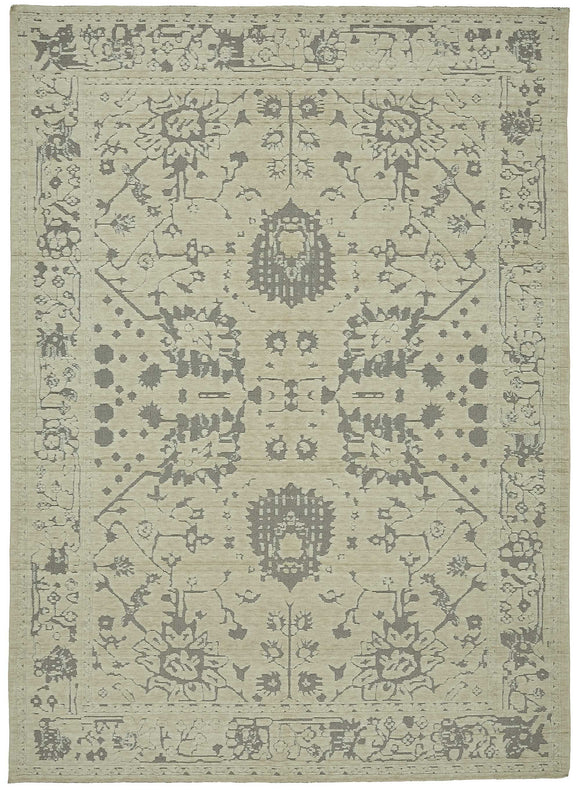 9x12 Beige Oriental Oushak Rug - 47826