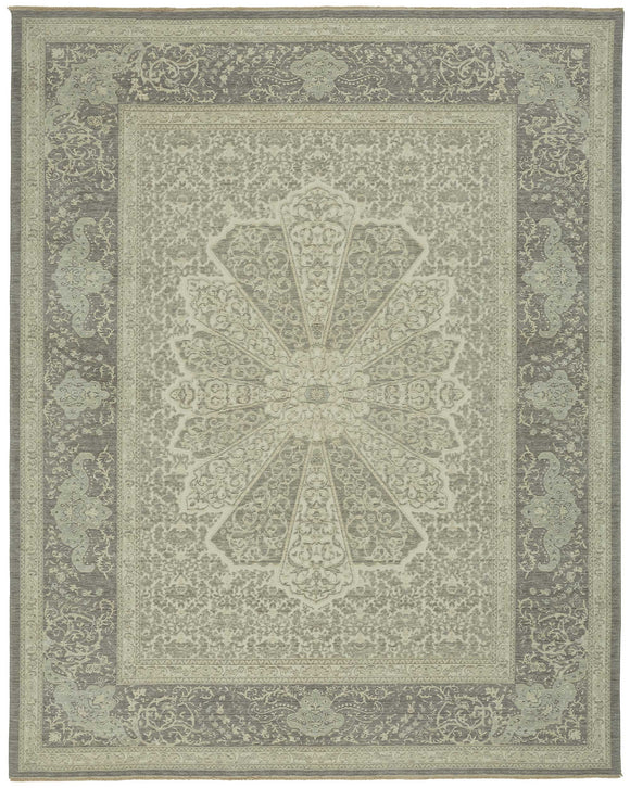 10x12 Grey Oriental Oushak Rug - 47828