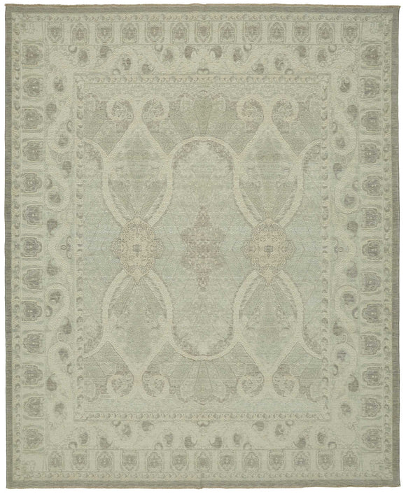 10x12 Beige Oriental Oushak Rug - 47829