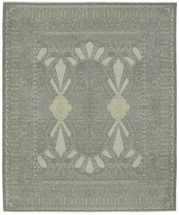 10x12 Grey Oriental Oushak Rug - 47831