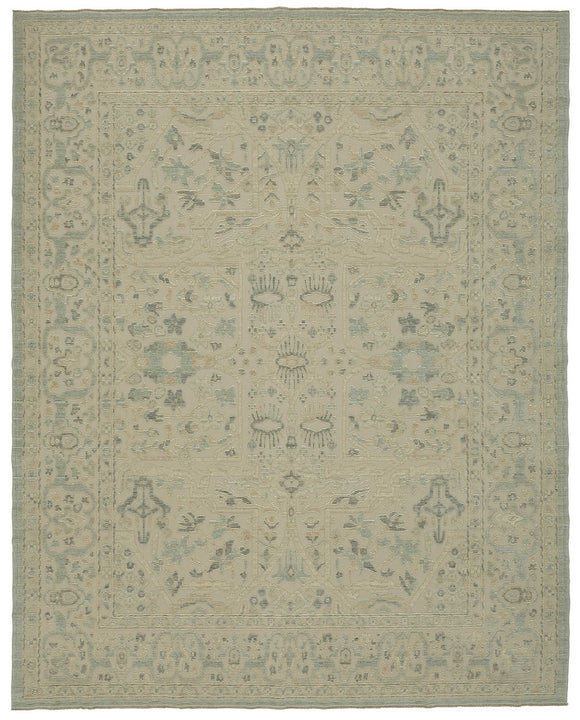 9x11 Beige Oriental Oushak Rug - 47840