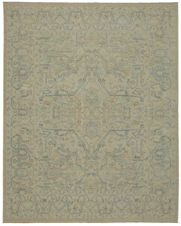 9x11 Beige Oriental Oushak Rug - 47841