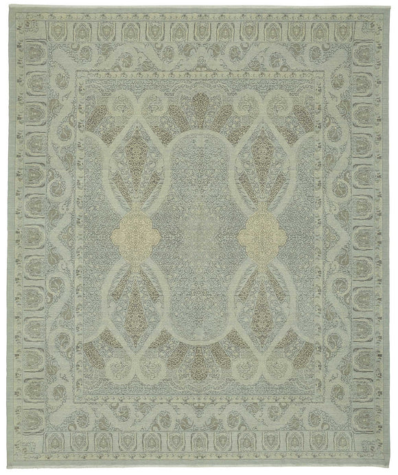 10x12 Blue Oriental Oushak Rug - 47851