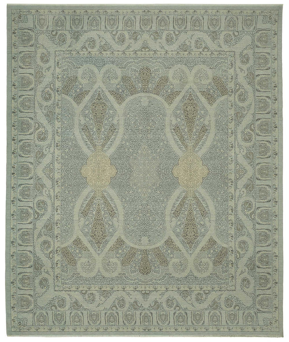 10x12 Blue Oriental Oushak Rug - 47853