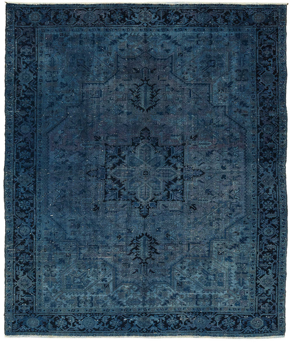 8x10 Blue Overdyed Large Area Rug - 47860