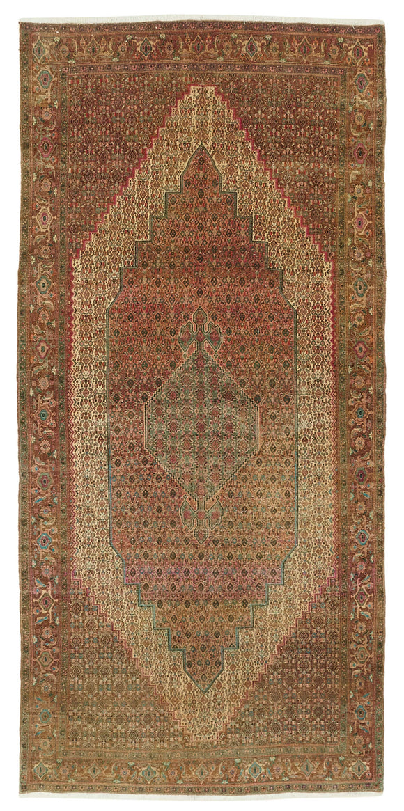 5x11 Beige Vintage Large Area Rug - 47871