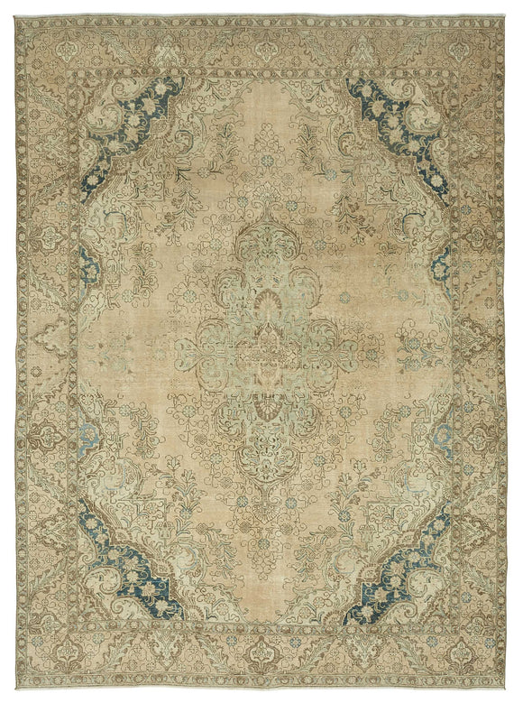 9x13 Beige Vintage Large Area Rug - 47872
