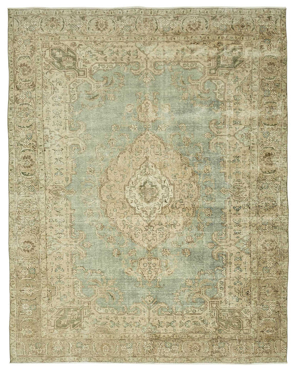 10x12 Beige Vintage Large Area Rug - 47874