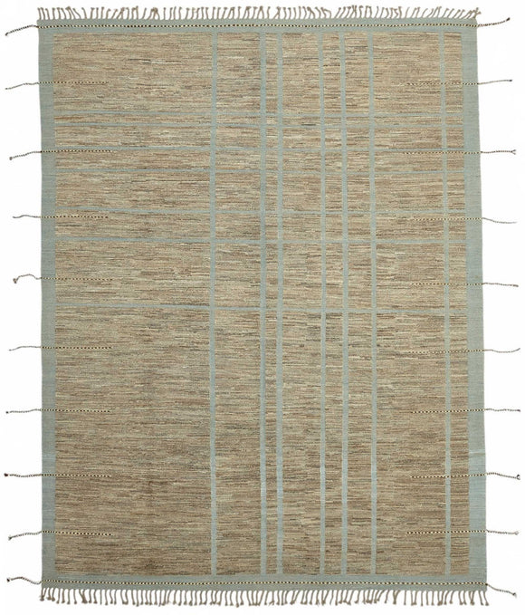 9x12 Brown Modern Tribal Rug - 47901