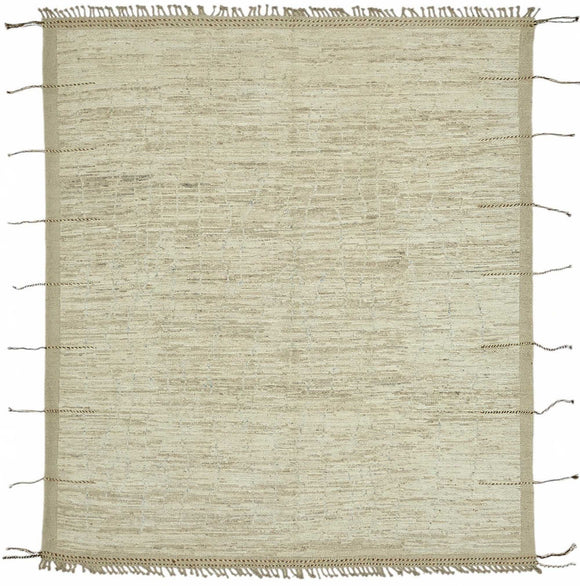 9x10 Beige Modern Tribal Rug - 47903