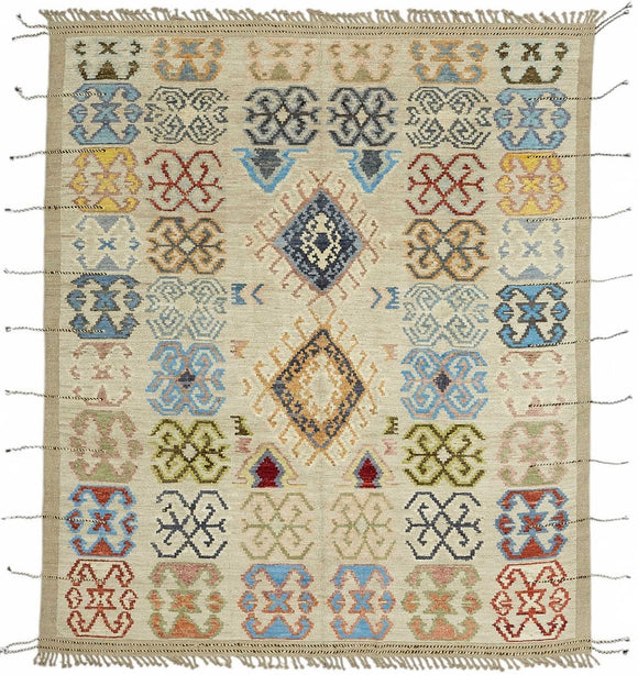 8x10 Multicolor Modern Tribal Rug - 47915