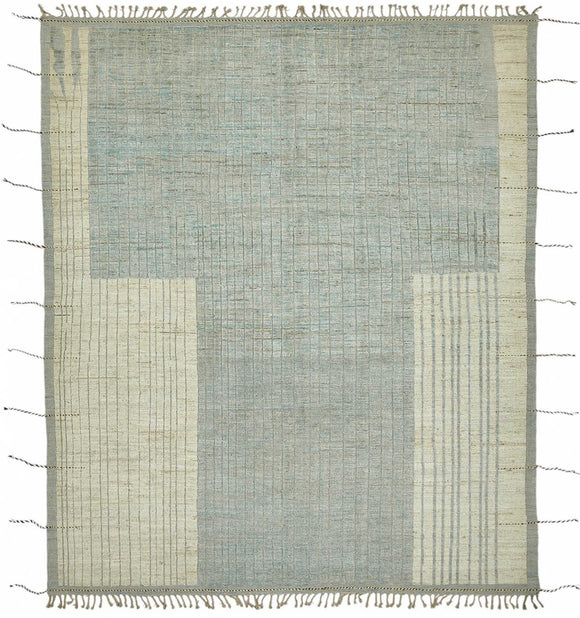 8x10 Beige Modern Tribal Rug - 47924