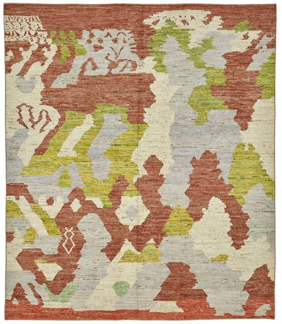 8x10 Multicolor Modern Tribal Rug - 48109