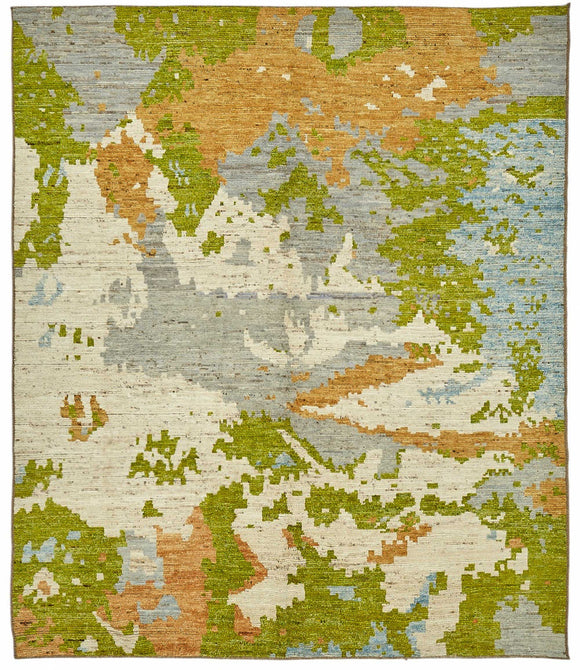 8x10 Multicolor Modern Tribal Rug - 48113