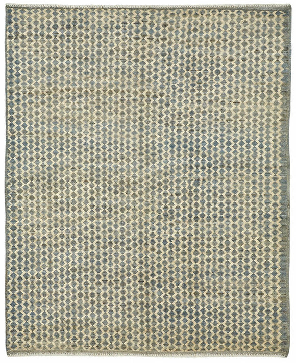 5x6 Blue Modern Tribal Rug - 48122