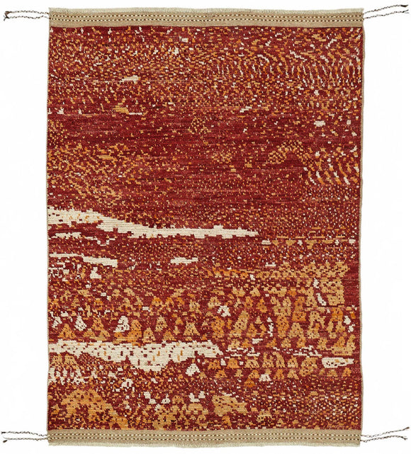 5x7 Red Modern Tribal Rug - 48127