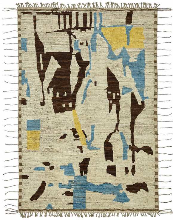 7x10 Multicolor Modern Tribal Rug - 48147