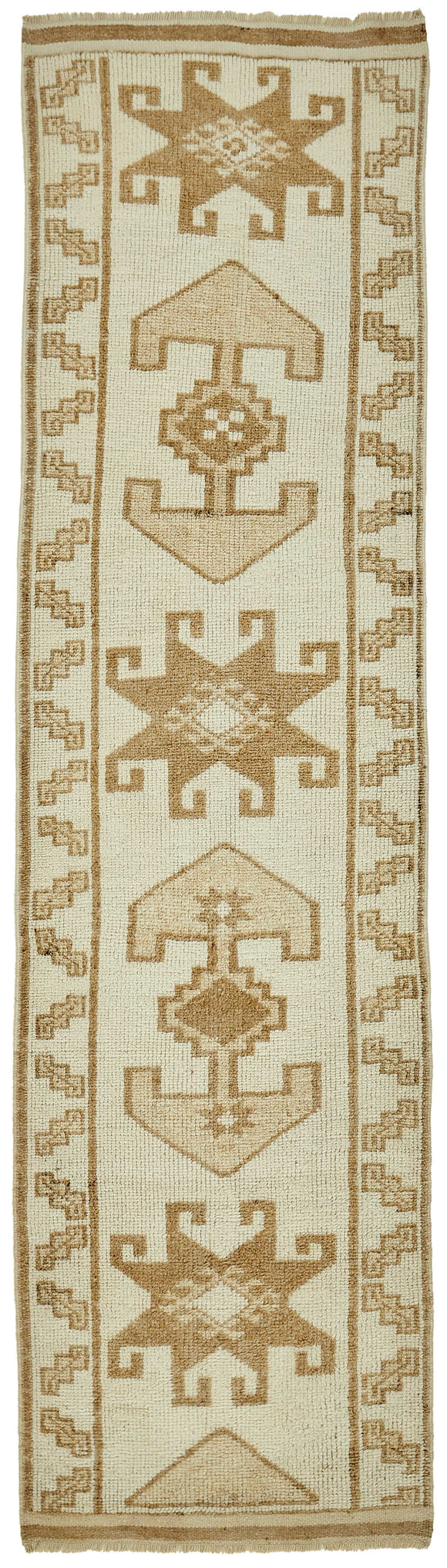 3x12 Beige Bohemian Runner Rug -48171