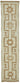 3x13 Beige Bohemian Runner Rug -48195