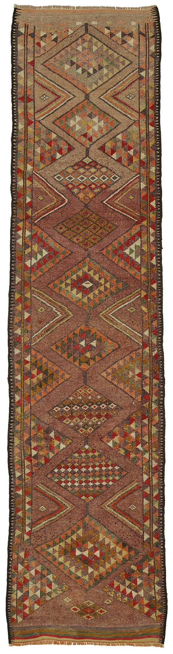 3x12 Brown Bohemian Runner Rug -48198