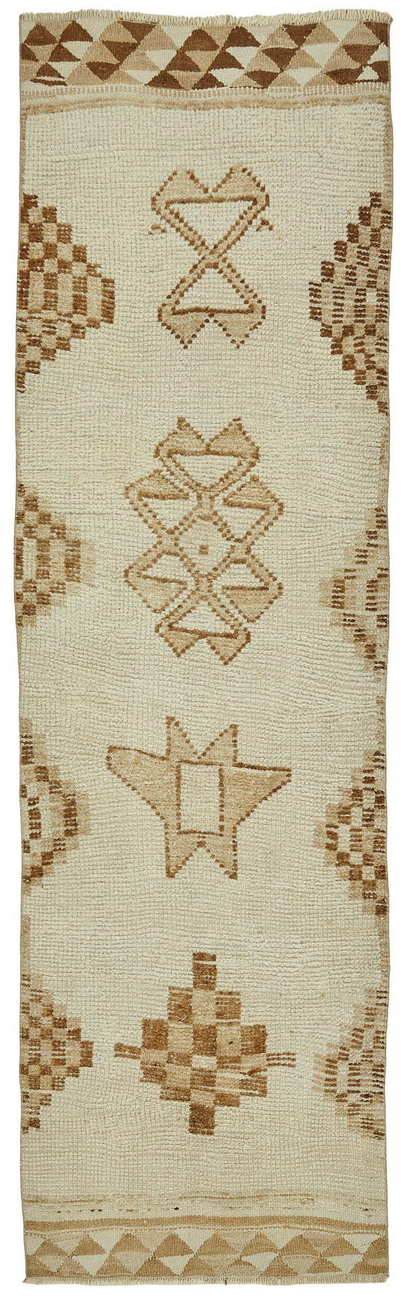 3x10 Beige Bohemian Runner Rug -48200