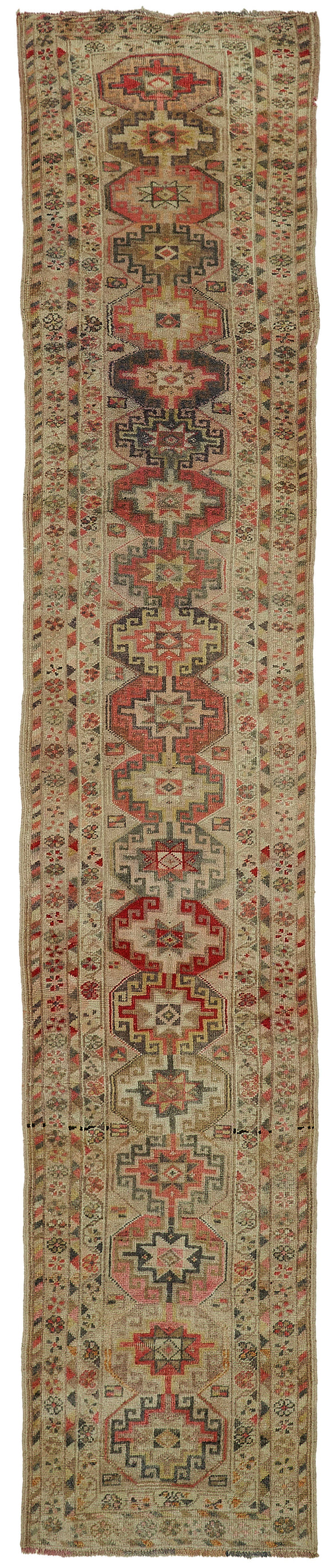 3x13 Brown Bohemian Runner Rug -48204